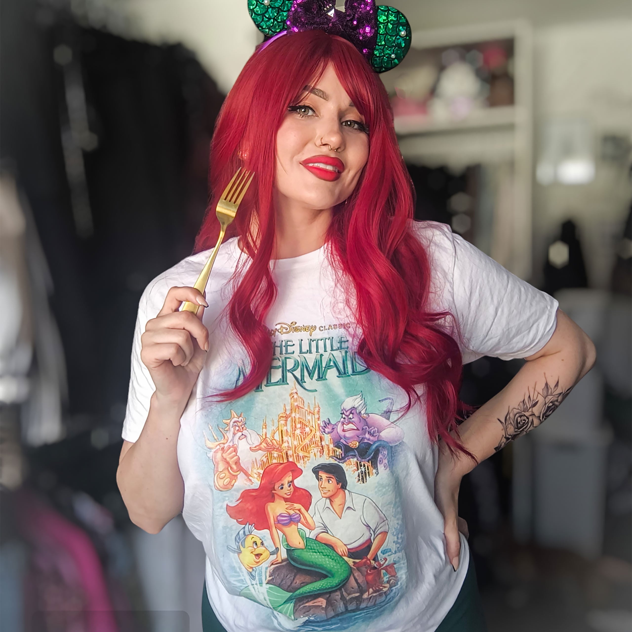 Immagine del prodotto Ariel - T-shirt classica con poster bianco