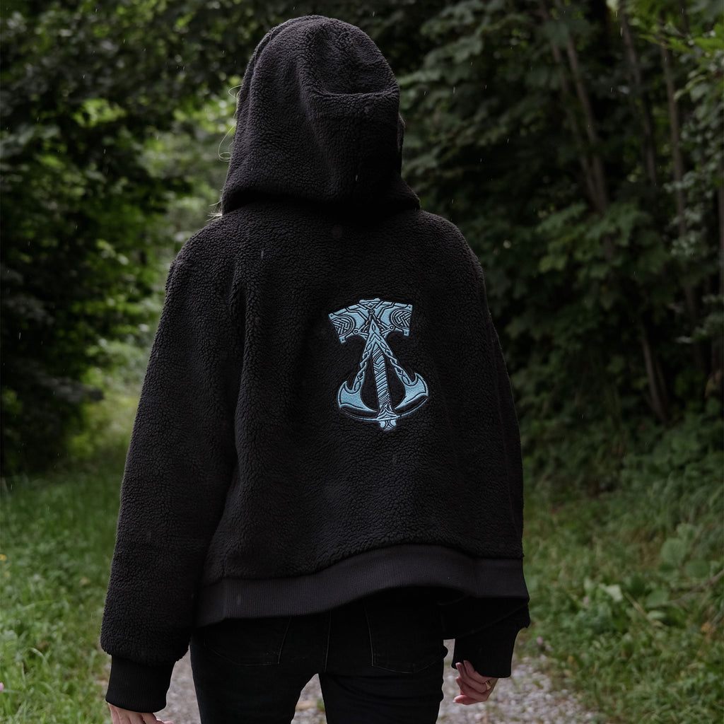 Immagine del prodotto Assassins Creed - Valhalla Giacca con cappuccio in peluche nero