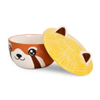 Immagine del prodotto Ciotola Kawaii del Panda Rosso con coperchio per fan dell'Anime