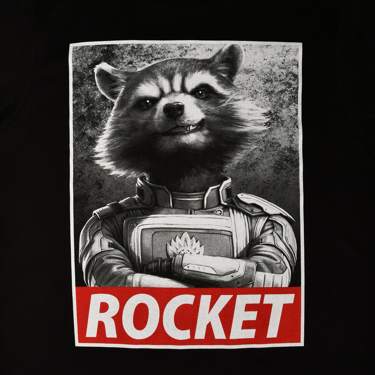 Immagine del prodotto T-shirt Rocket Raccoon nera - Marvel