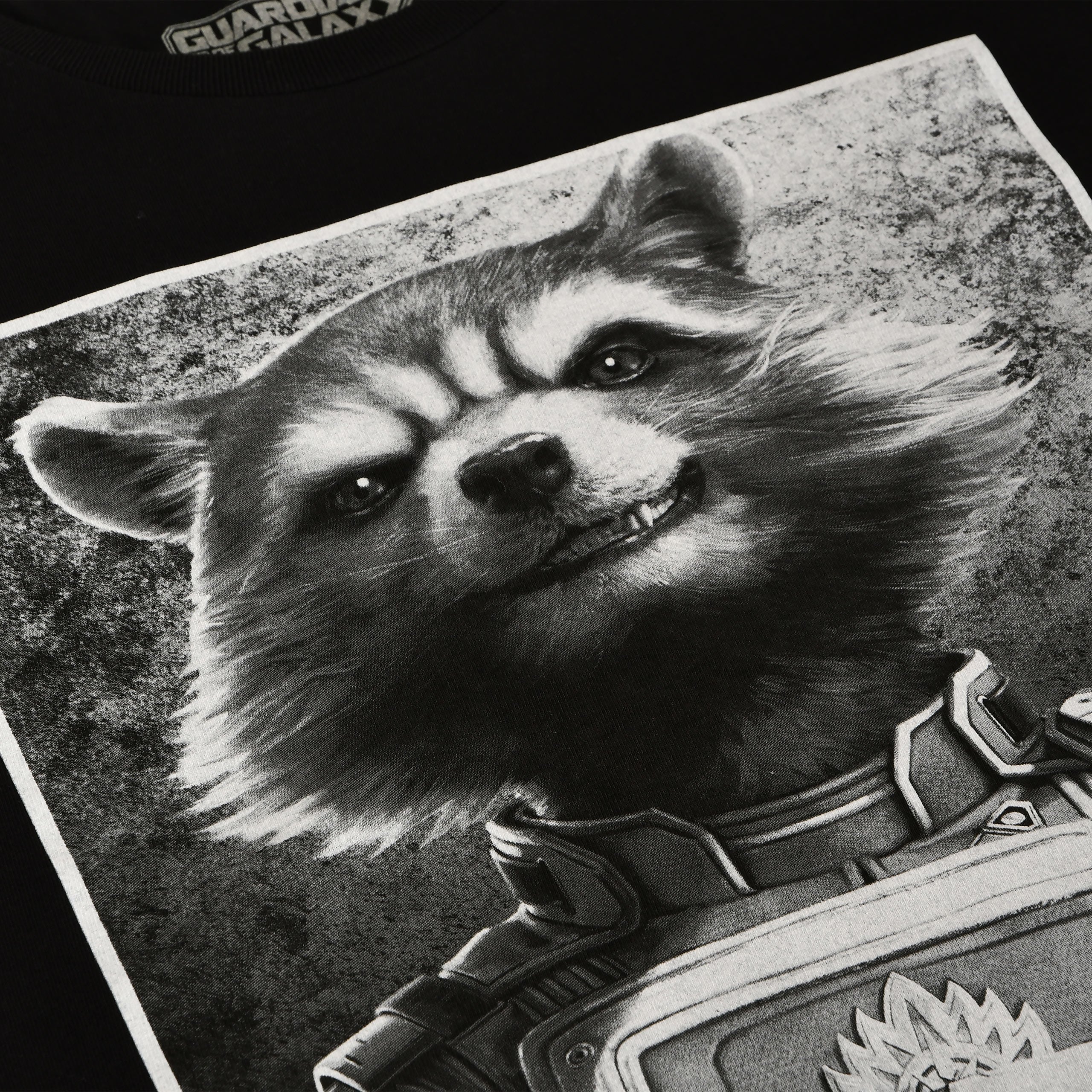 Immagine del prodotto T-shirt Rocket Raccoon nera - Marvel