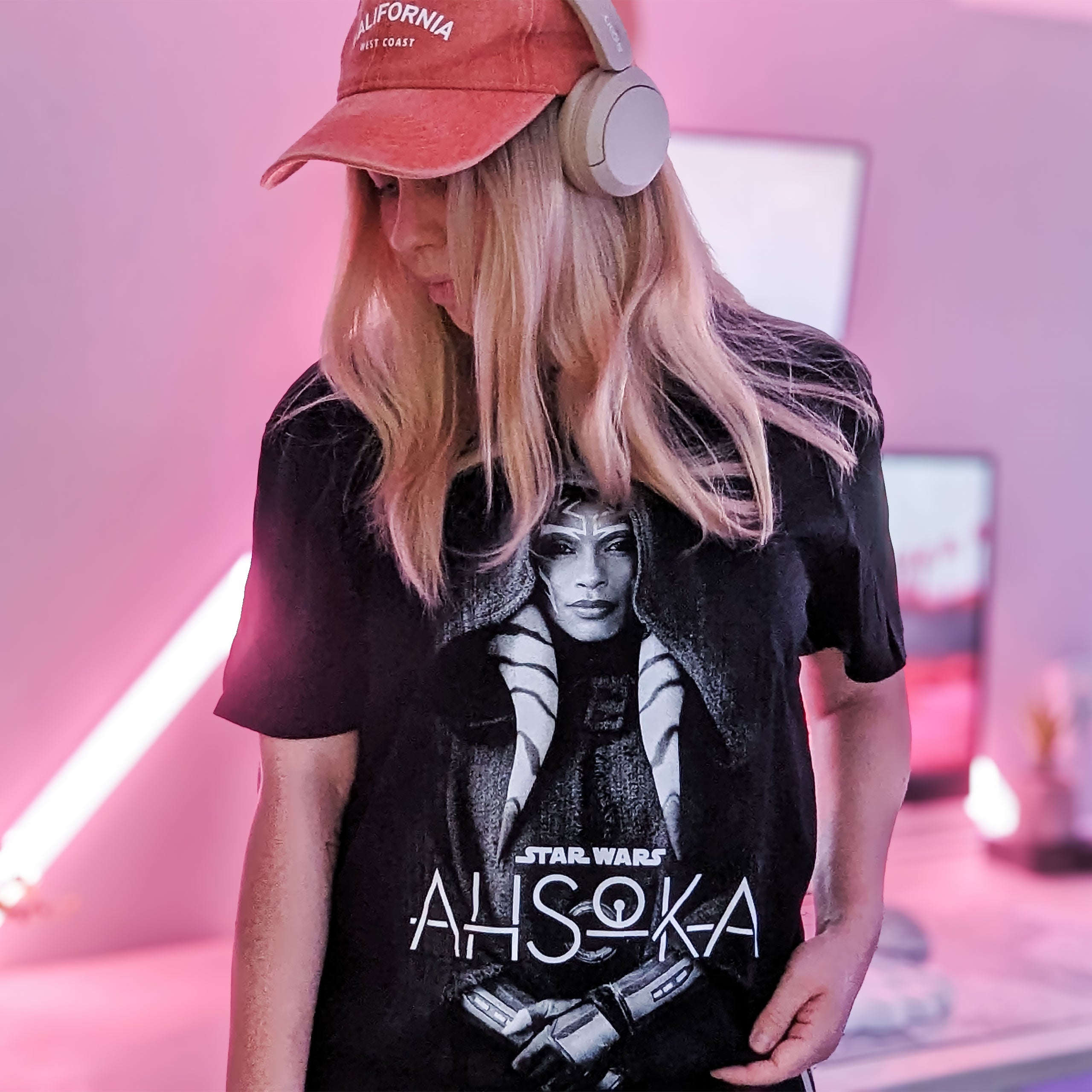 Immagine del prodotto Maglietta Togruta di Ahsoka Tano nera - Star Wars