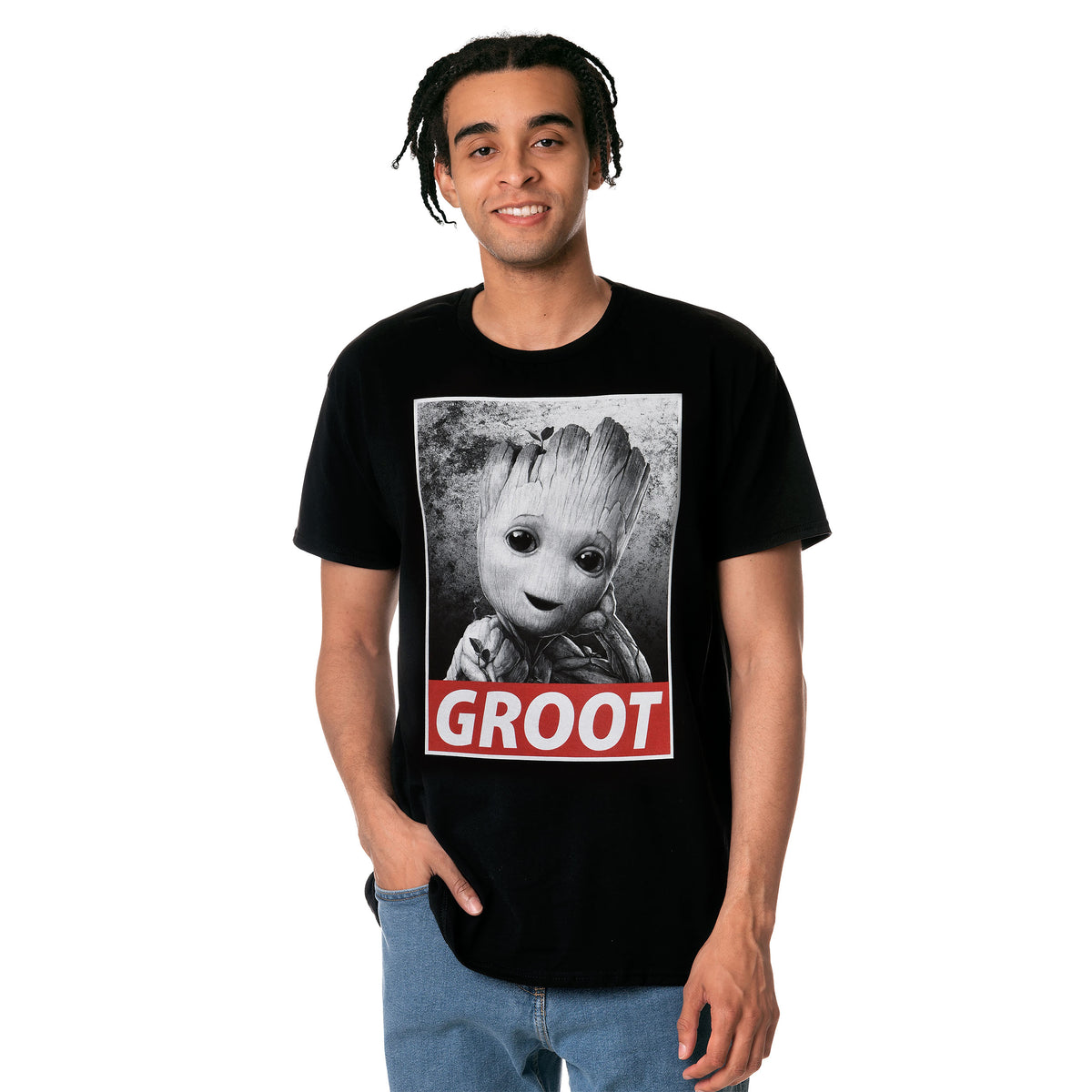 Immagine del prodotto T-shirt nera Baby Groot - Marvel