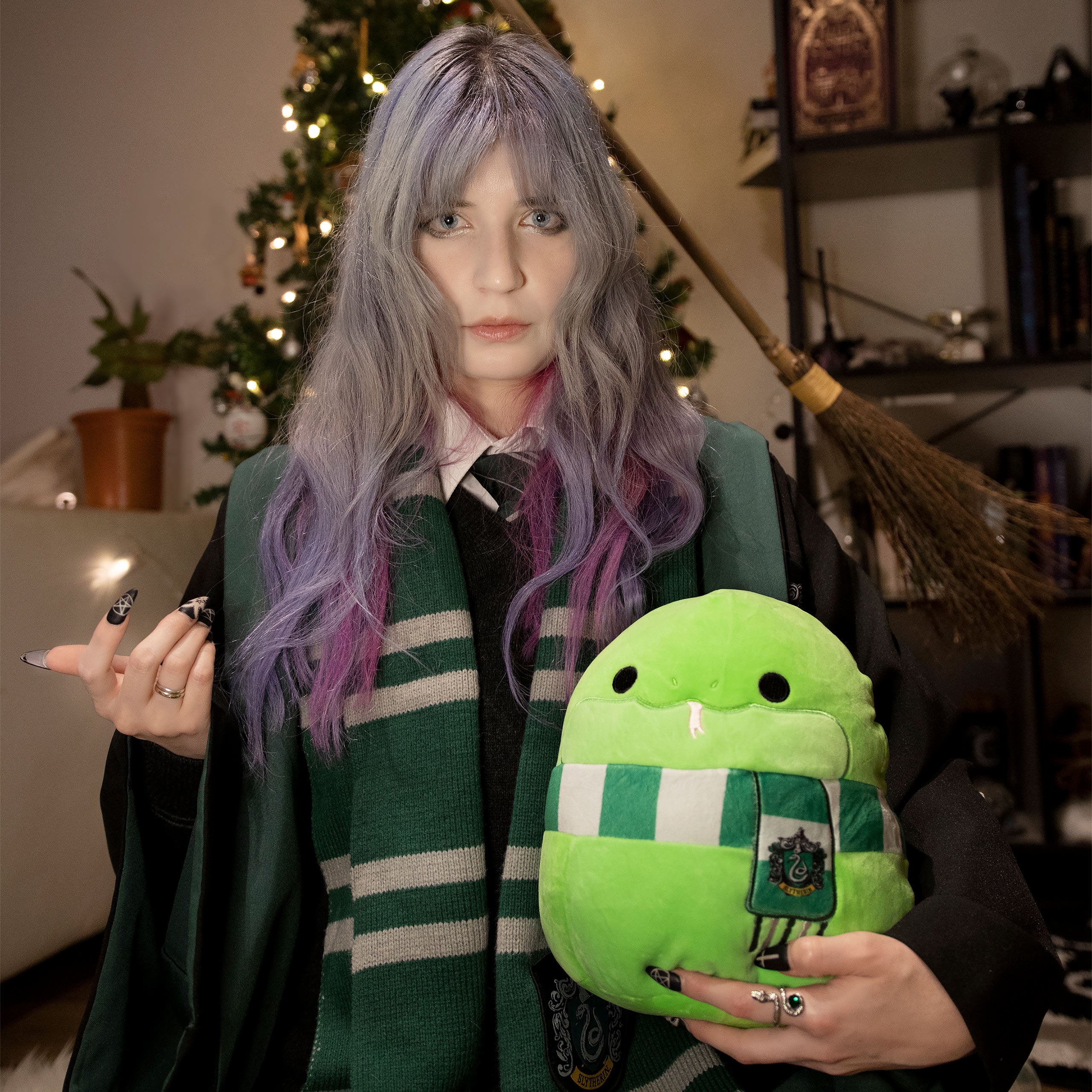 Immagine del prodotto Harry Potter - Figura di peluche Squishmallows del serpente Slytherin