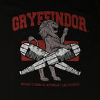 Immagine del prodotto T-shirt da college Quidditch di Gryffindor nera - Harry Potter