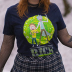 Immagine del prodotto Rick e Morty - T-shirt Portal blu