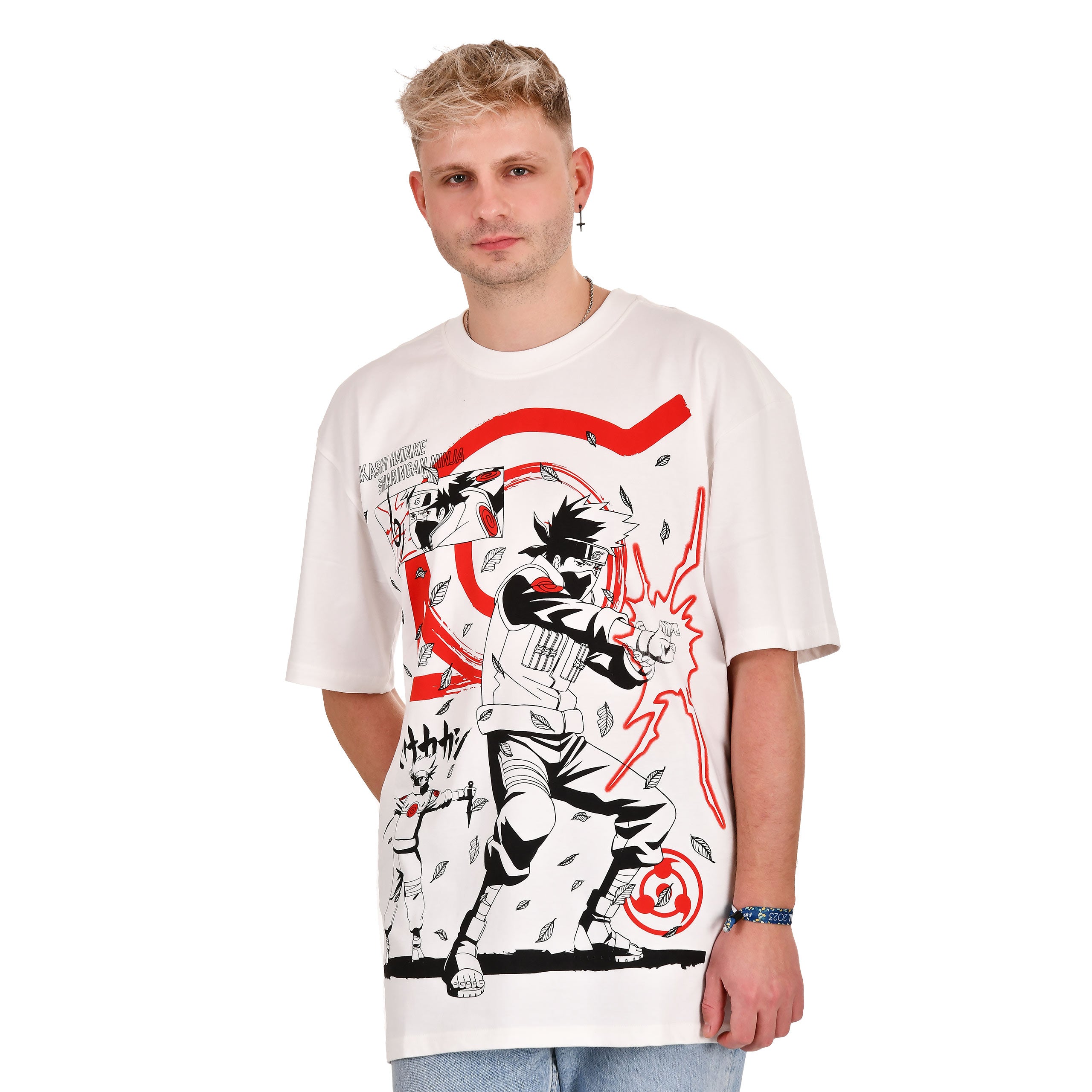 Immagine del prodotto Naruto Shippuden - T-shirt oversize bianca di Kakashi Hatake