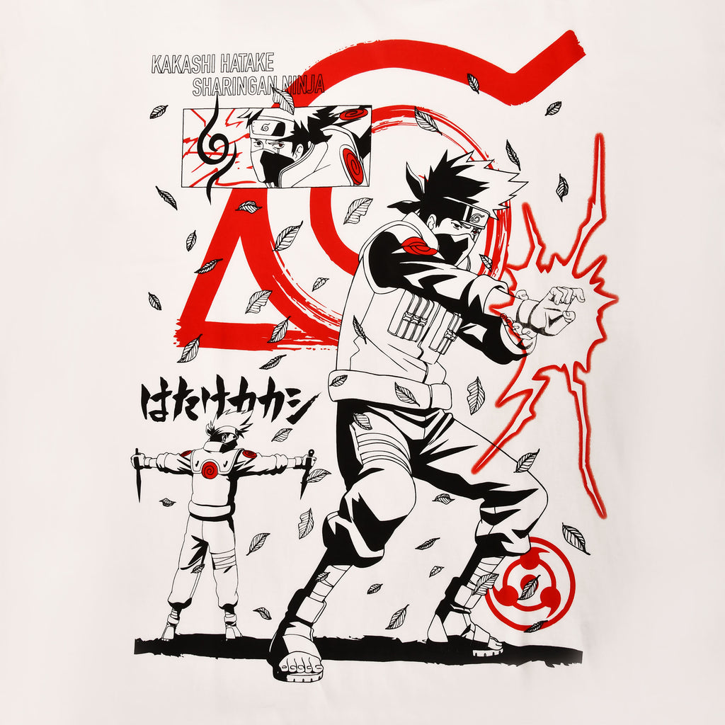 Immagine del prodotto Naruto Shippuden - T-shirt oversize bianca di Kakashi Hatake