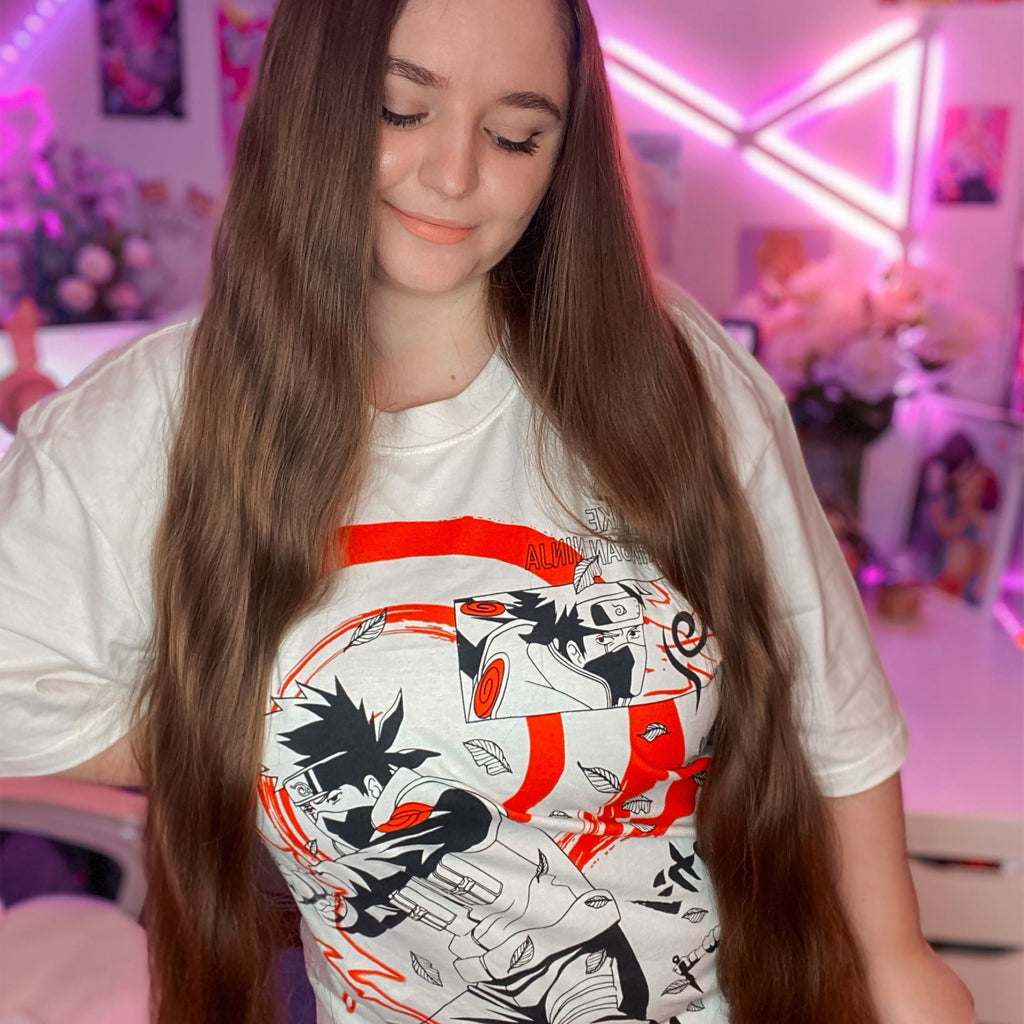 Immagine del prodotto Naruto Shippuden - T-shirt oversize bianca di Kakashi Hatake