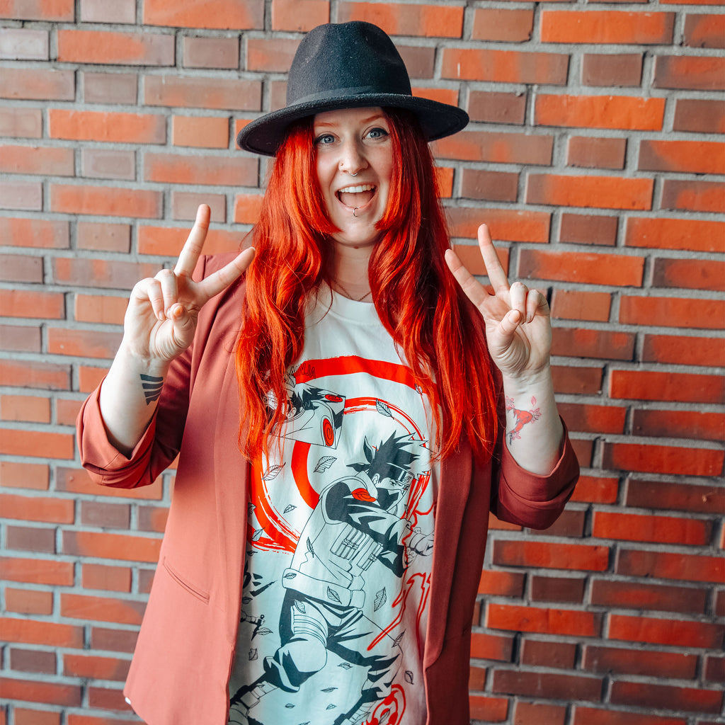 Immagine del prodotto Naruto Shippuden - T-shirt oversize bianca di Kakashi Hatake