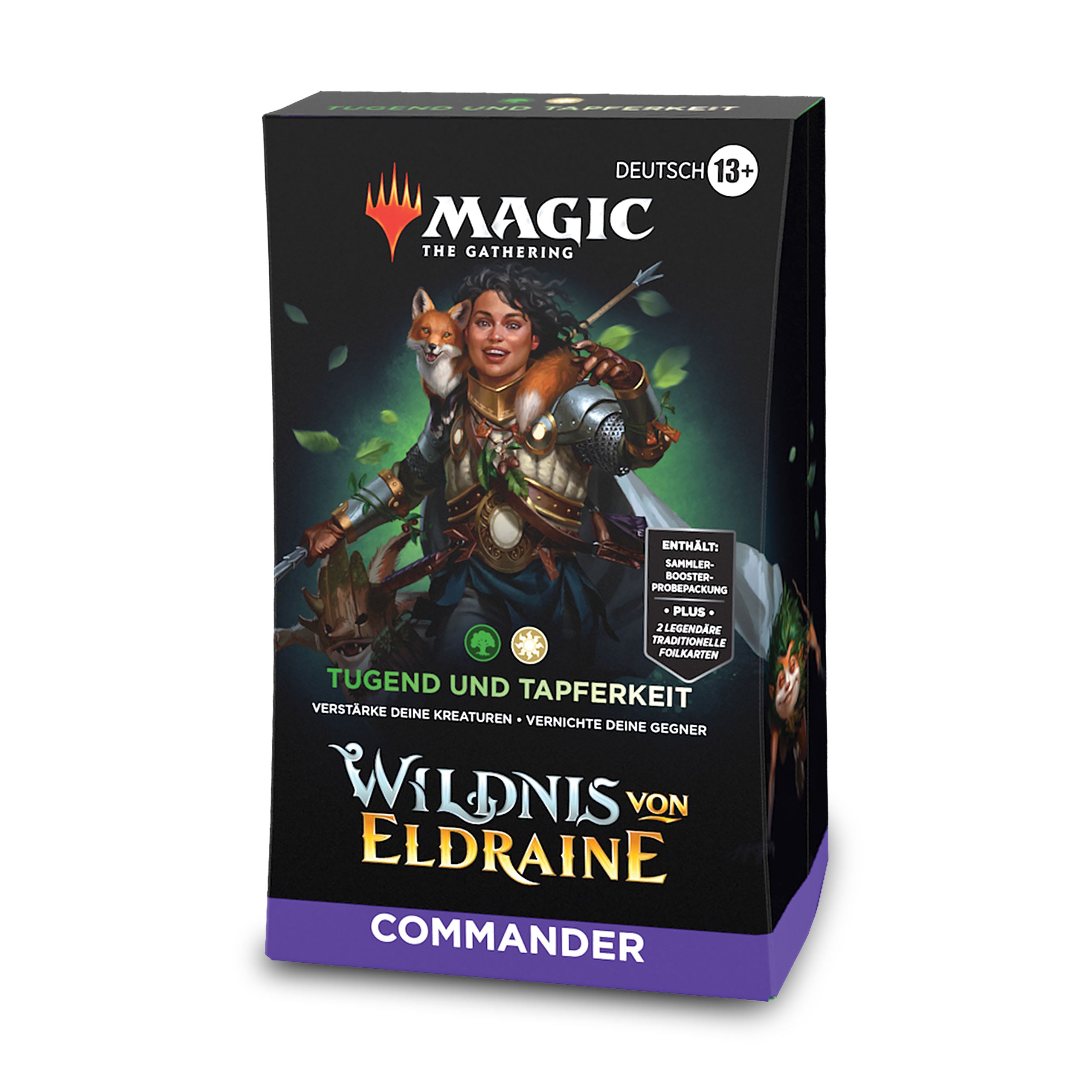 Immagine del prodotto Mazzo del Comandante di Virtù e Coraggio della Selvaggina di Eldraine - Magic The Gathering