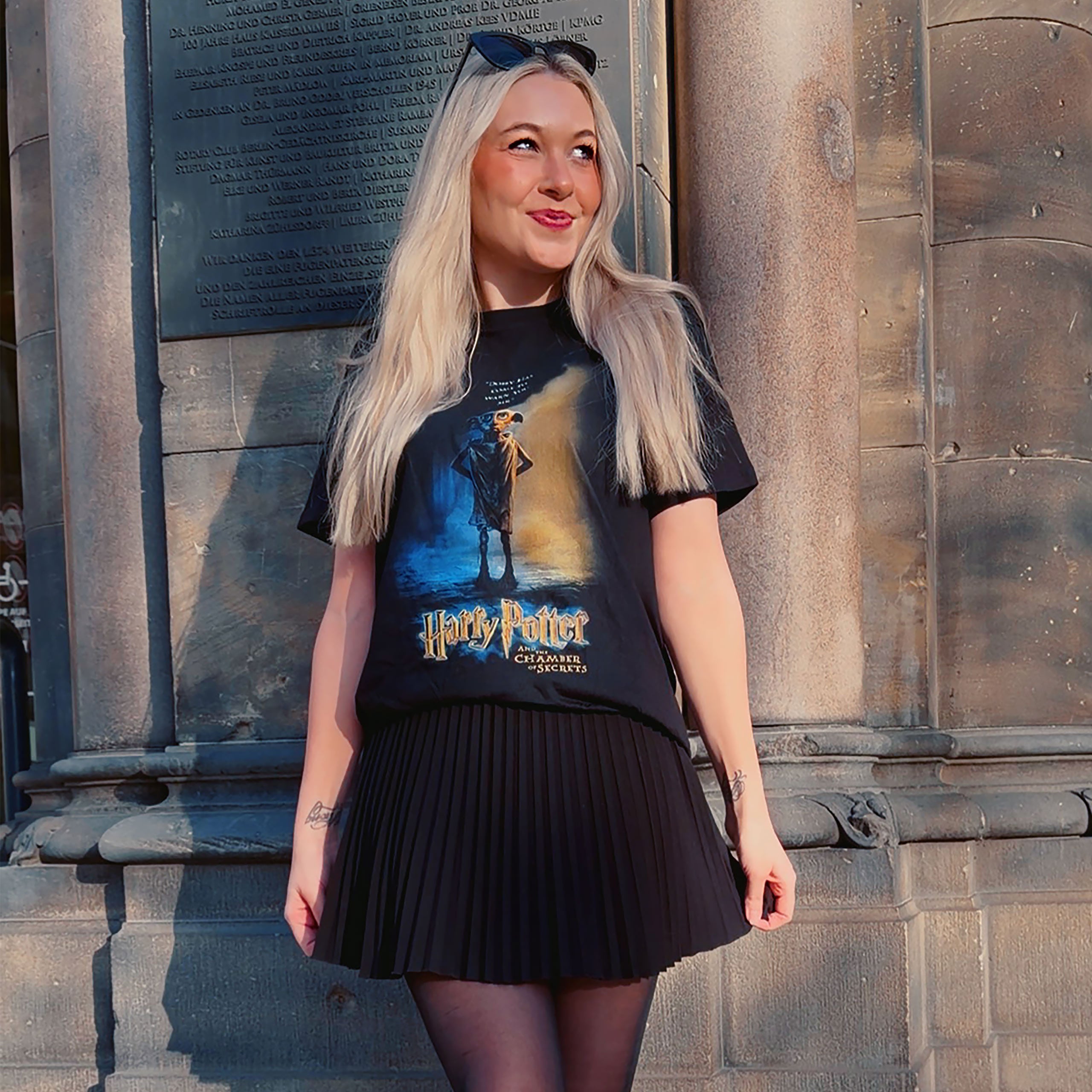 Immagine del prodotto Harry Potter - Maglietta nera con poster di Dobby