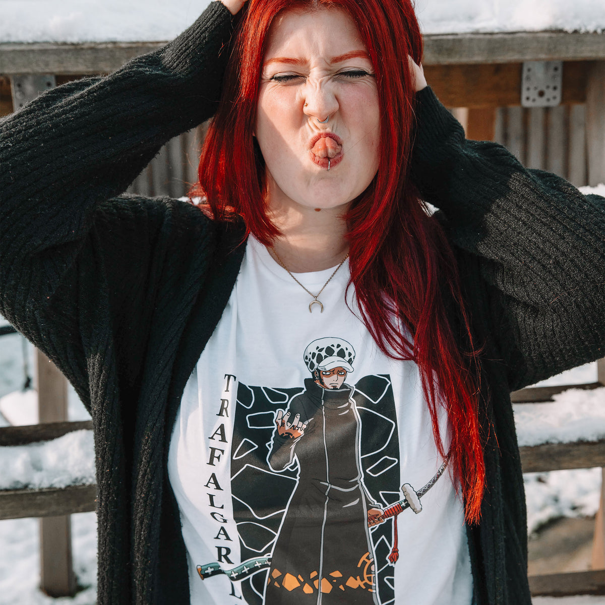 Immagine del prodotto One Piece - T-shirt bianca di Trafalgar Law