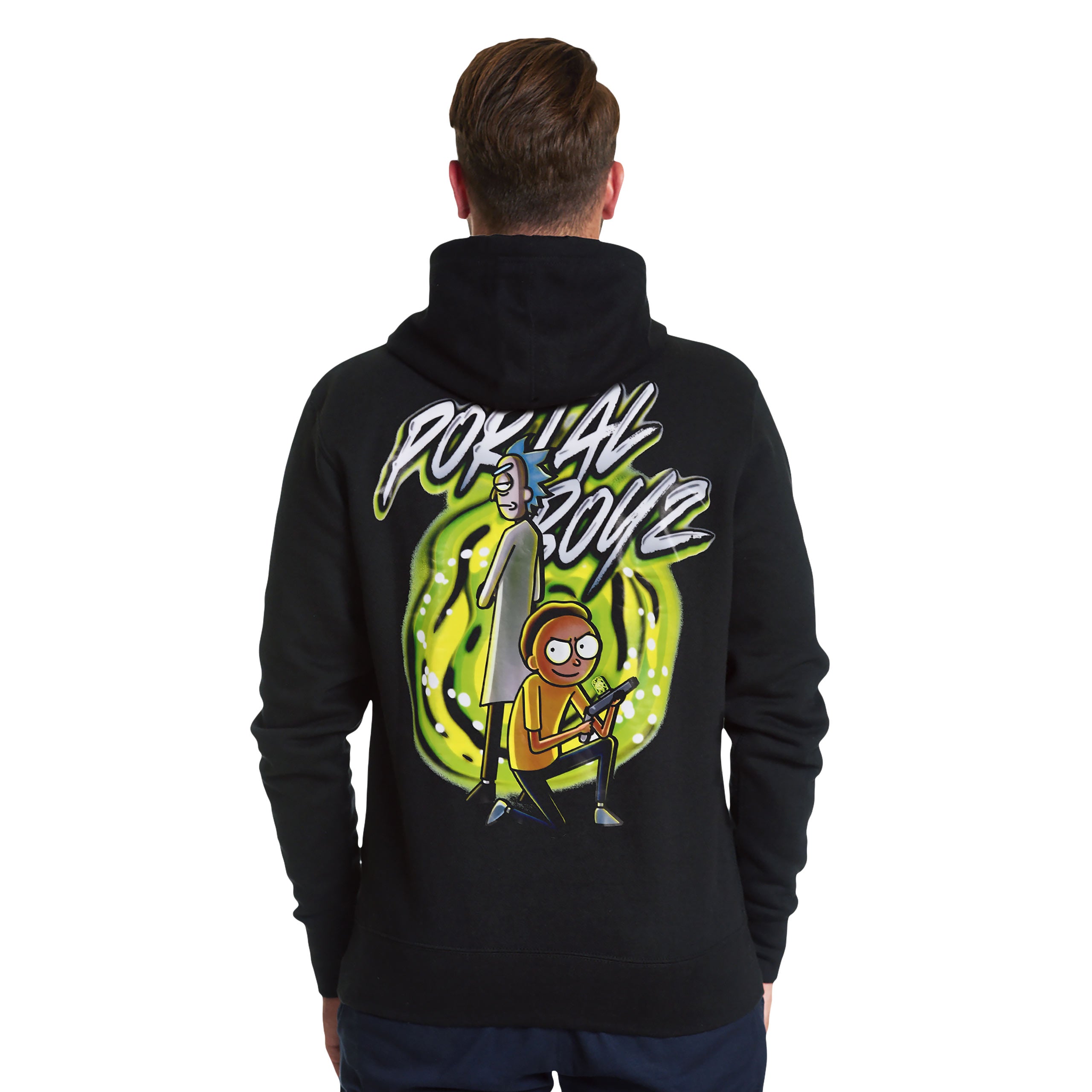 Immagine del prodotto Rick e Morty - Felpa con cappuccio Portal Boyz Glow in the Dark nera