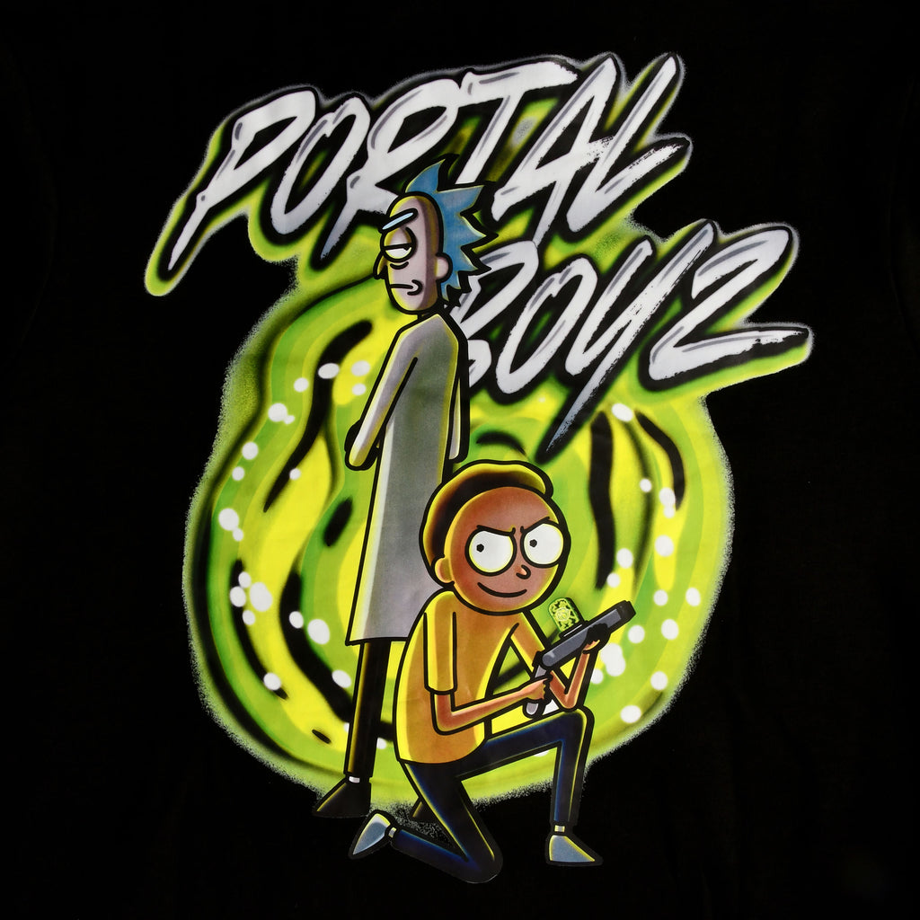 Immagine del prodotto Rick e Morty - Felpa con cappuccio Portal Boyz Glow in the Dark nera