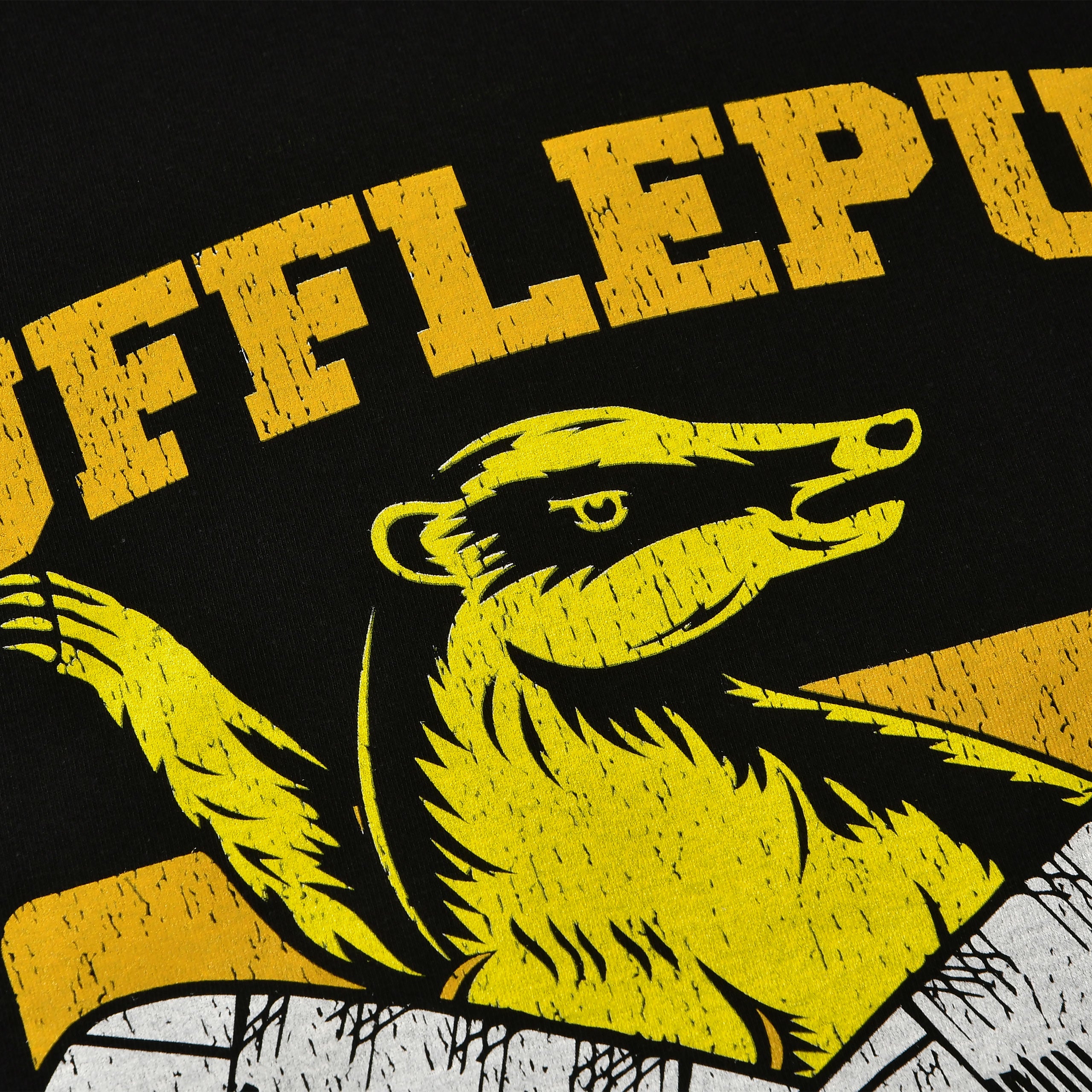 Immagine del prodotto T-shirt universitaria di Quidditch Hufflepuff nera - Harry Potter