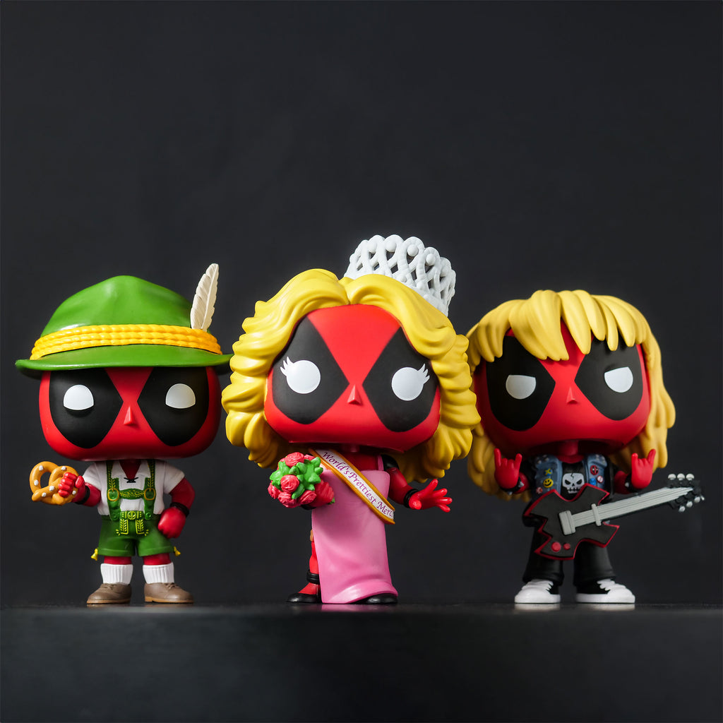 Immagine del prodotto Deadpool con Lederhose Figura a testa oscillante Funko Pop