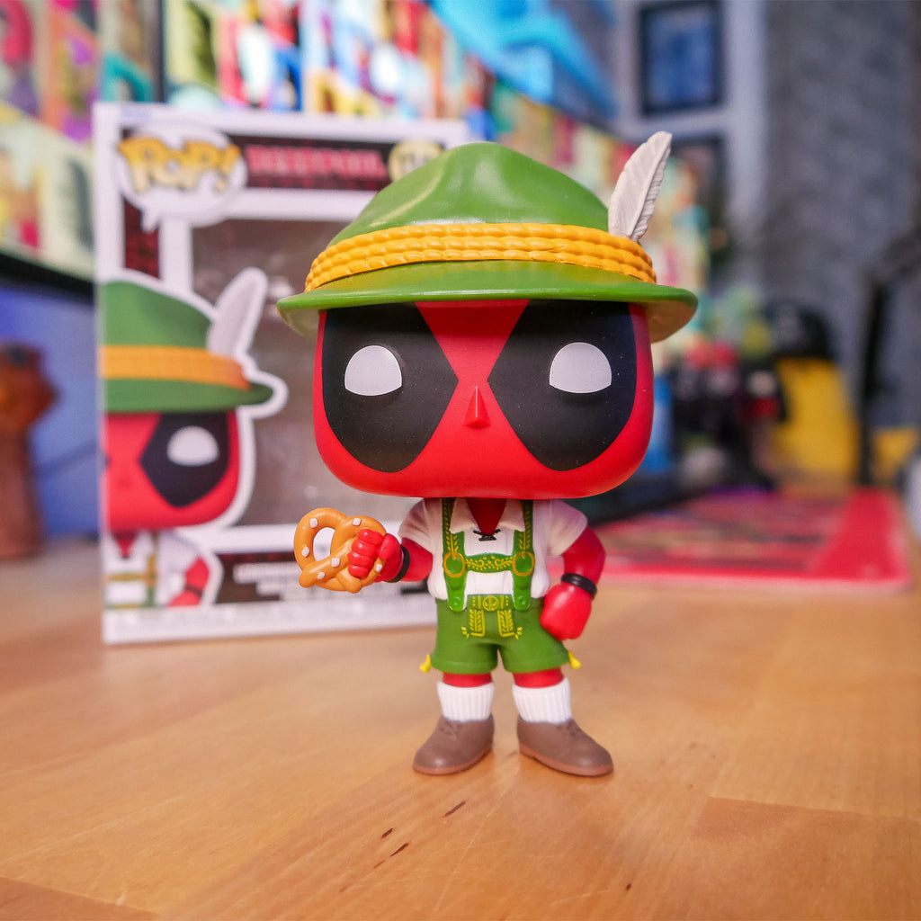 Immagine del prodotto Deadpool con Lederhose Figura a testa oscillante Funko Pop
