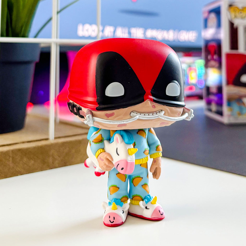 Immagine del prodotto Deadpool in pigiama Sleepover Funko Pop Figura con testa oscillante