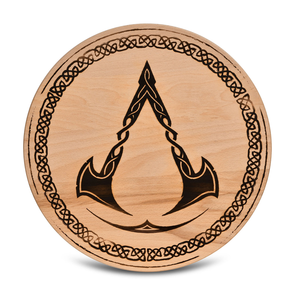 Immagine del prodotto Assassin's Creed - Tagliere con logo Valhalla in faggio