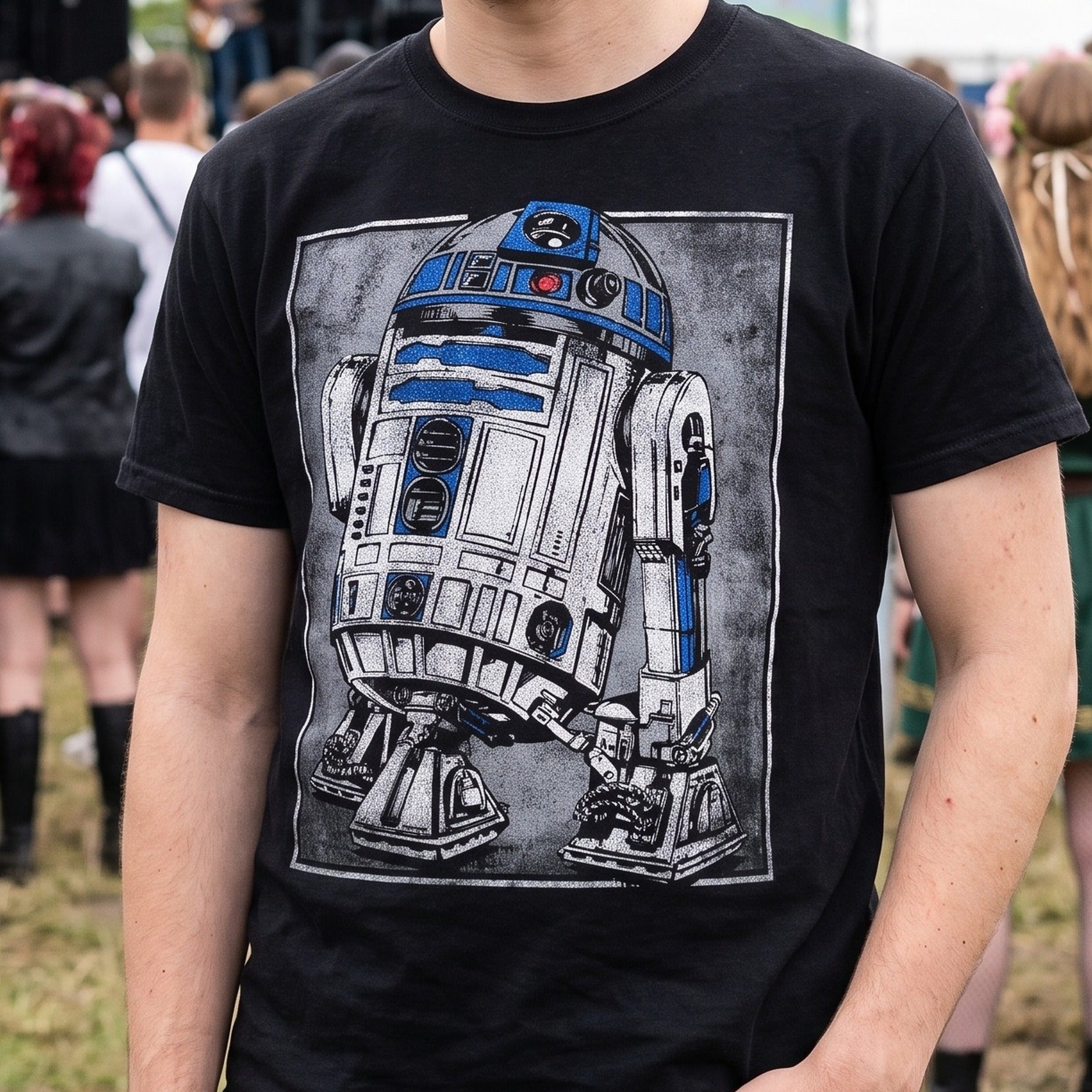 Immagine del prodotto Star Wars - T-shirt ritratto di R2D2 nera