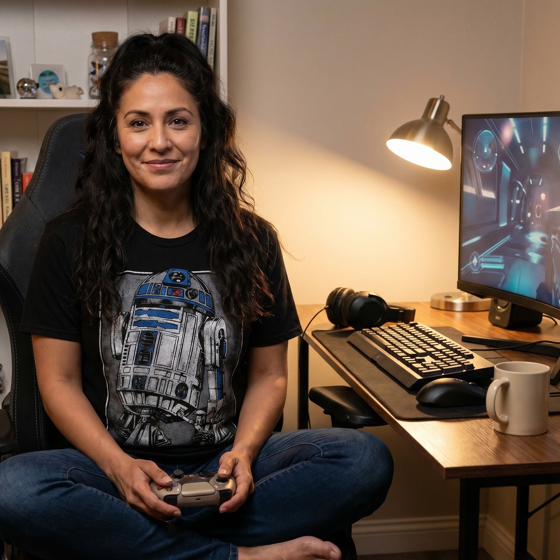 Immagine del prodotto Star Wars - T-shirt ritratto di R2D2 nera