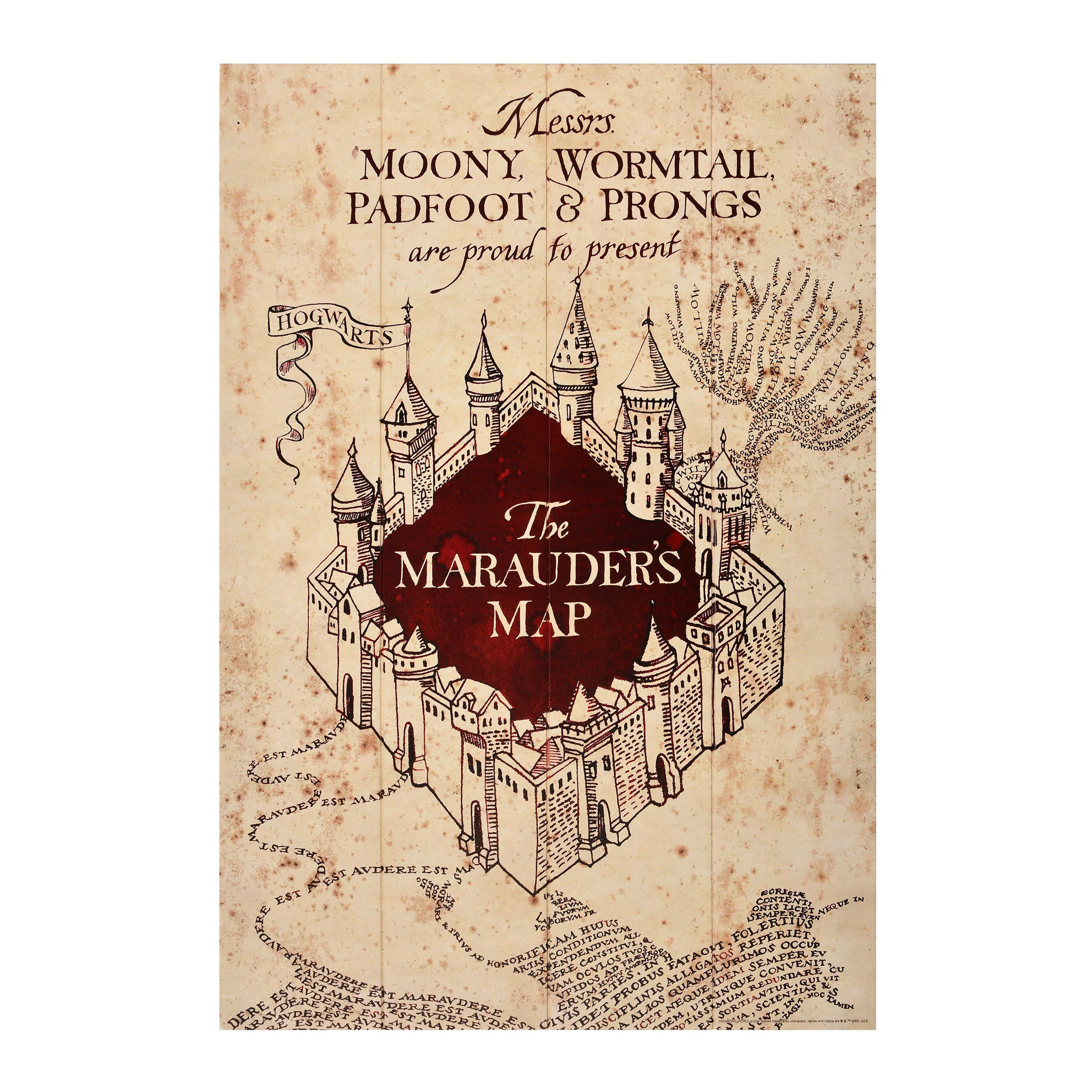 Immagine del prodotto Harry Potter - Mappa del Malandrino Quadro in Legno