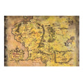 Immagine del prodotto Signore degli Anelli - Mappa della Terra di Mezzo Quadro in legno da parete