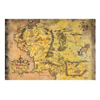 Immagine del prodotto Signore degli Anelli - Mappa della Terra di Mezzo Quadro in legno da parete