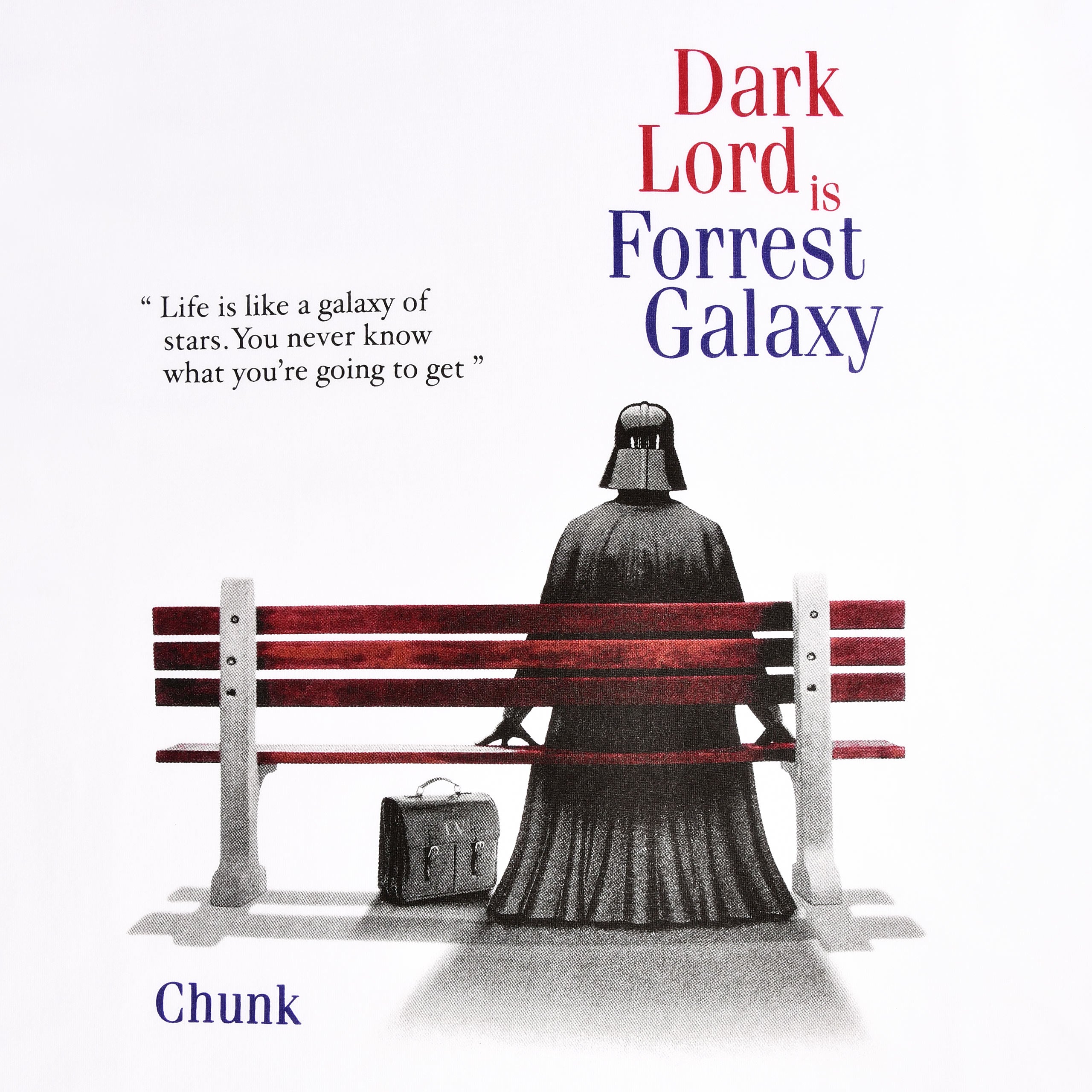 Immagine del prodotto Maglietta Dark Lord is Forrest Galaxy per fan di Star Wars bianca