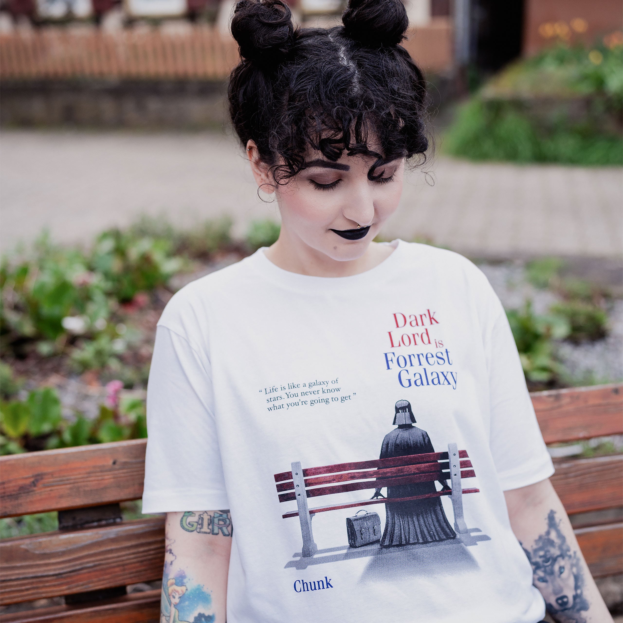 Immagine del prodotto Maglietta Dark Lord is Forrest Galaxy per fan di Star Wars bianca