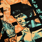Immagine del prodotto T-shirt di calligrafia Kung Fu per fan di Bruce Lee nera