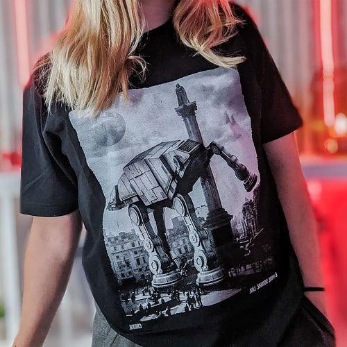 Immagine del prodotto T-shirt Empire Square per fan di Star Wars nera