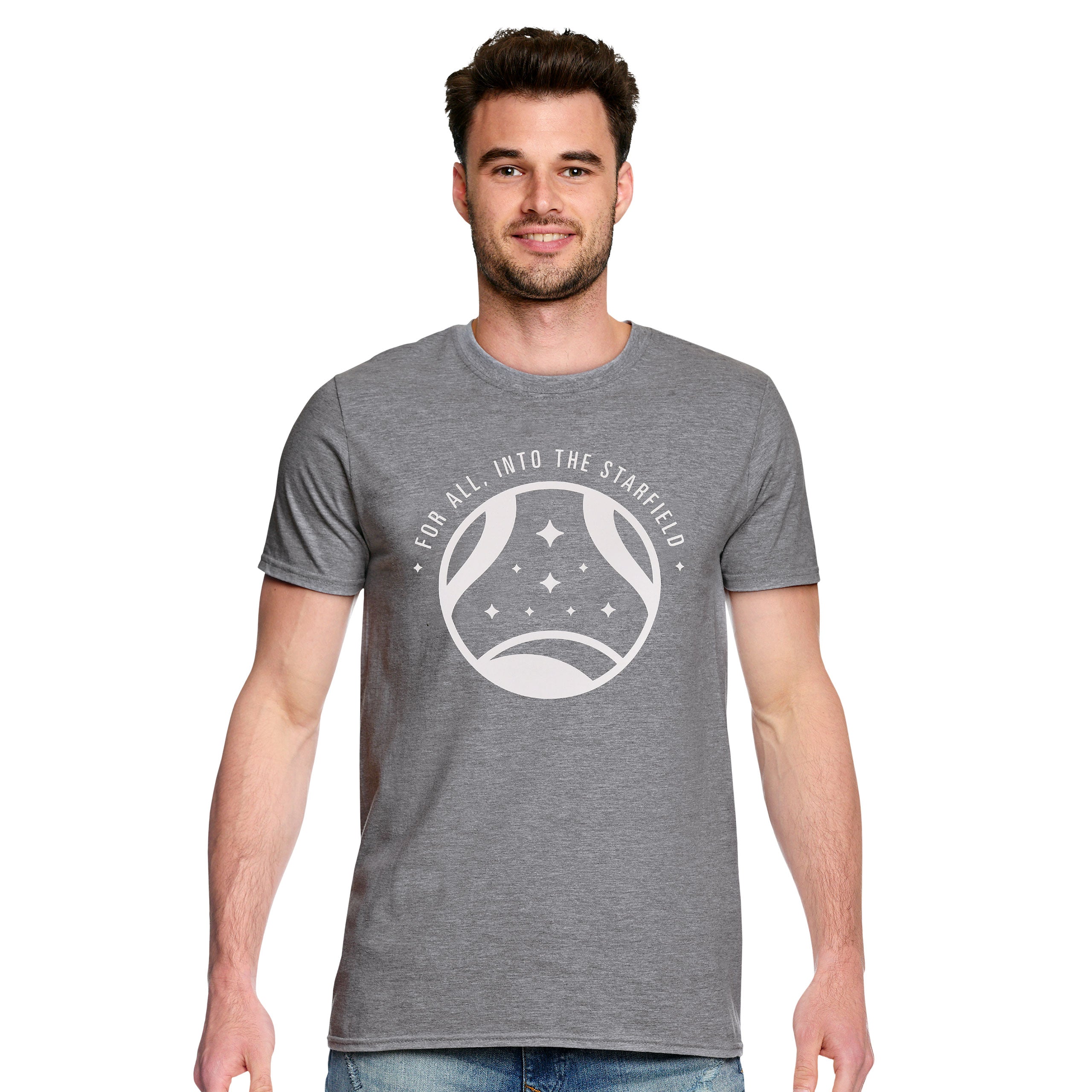 Immagine del prodotto Starfield - T-shirt grigia Into The Starfield