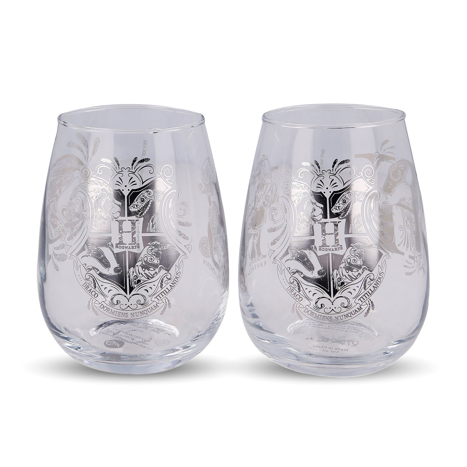 Immagine del prodotto Harry Potter - Set di 2 bicchieri con stemmi di Hogwarts