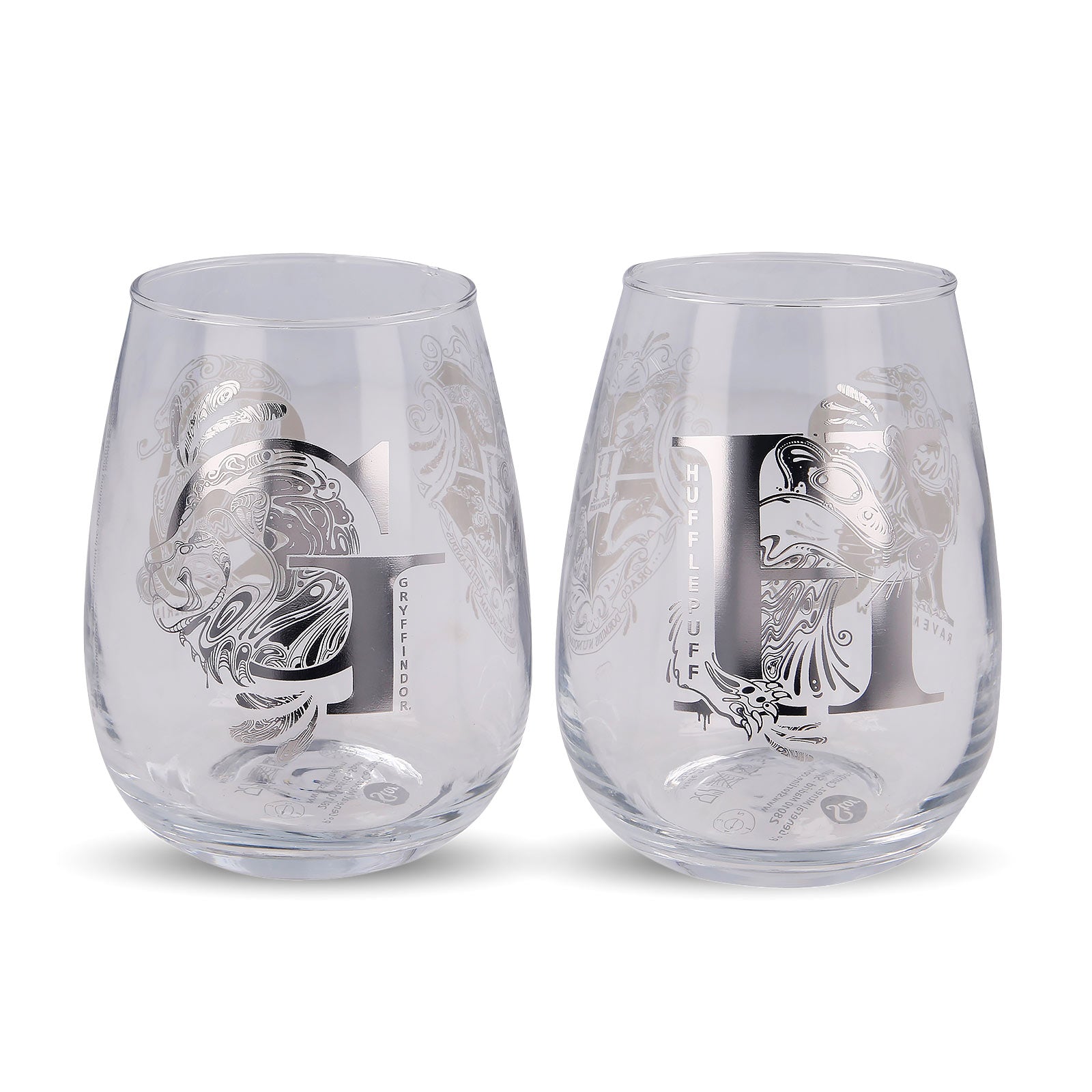 Immagine del prodotto Harry Potter - Set di 2 bicchieri con stemmi di Hogwarts