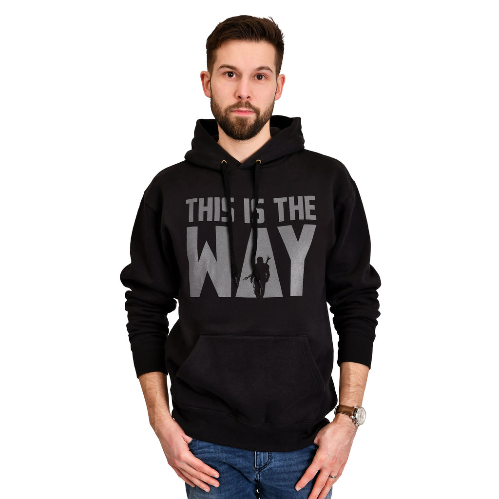 Immagine del prodotto Felpa con cappuccio 'This is the Way' per fan di Star Wars nera