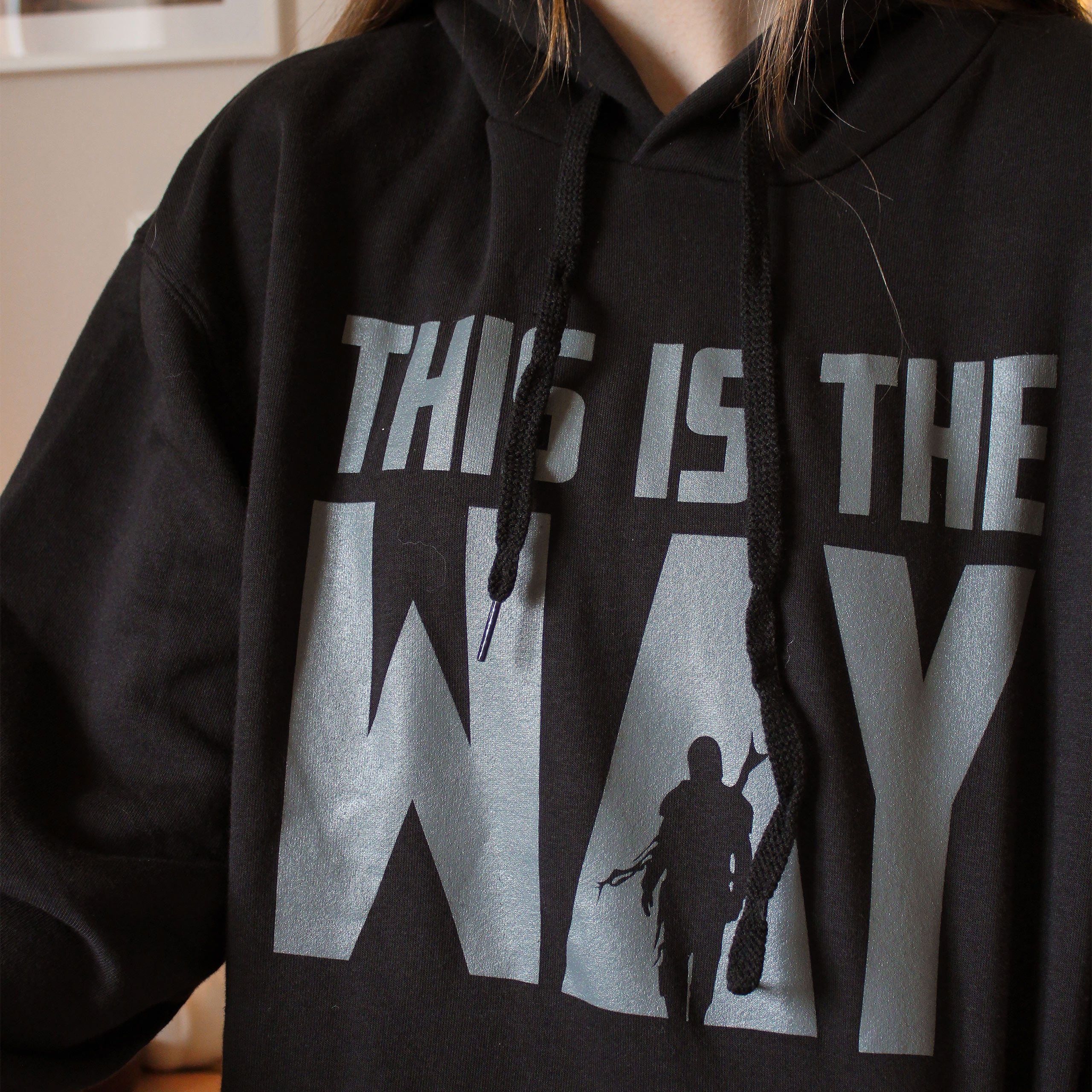Immagine del prodotto Felpa con cappuccio 'This is the Way' per fan di Star Wars nera