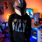 Immagine del prodotto Felpa con cappuccio 'This is the Way' per fan di Star Wars nera