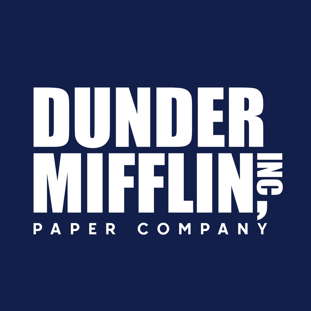 Immagine del prodotto T-shirt con logo di Paper Company per i fan di The Office blu
