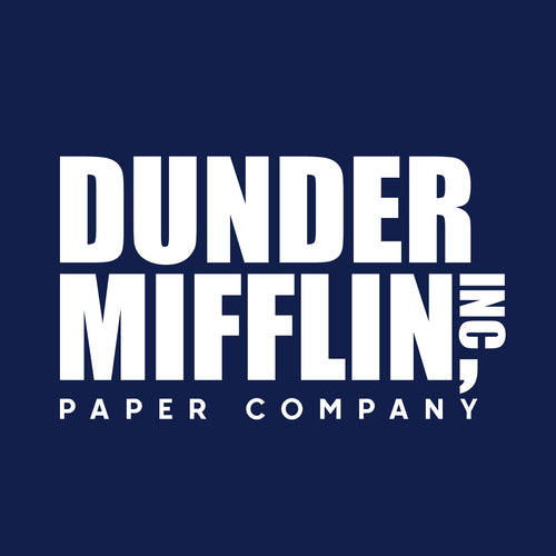 Immagine del prodotto T-shirt con logo di Paper Company per i fan di The Office blu