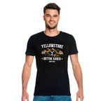 Immagine del prodotto T-shirt con logo Ranch per fan di Yellowstone nera