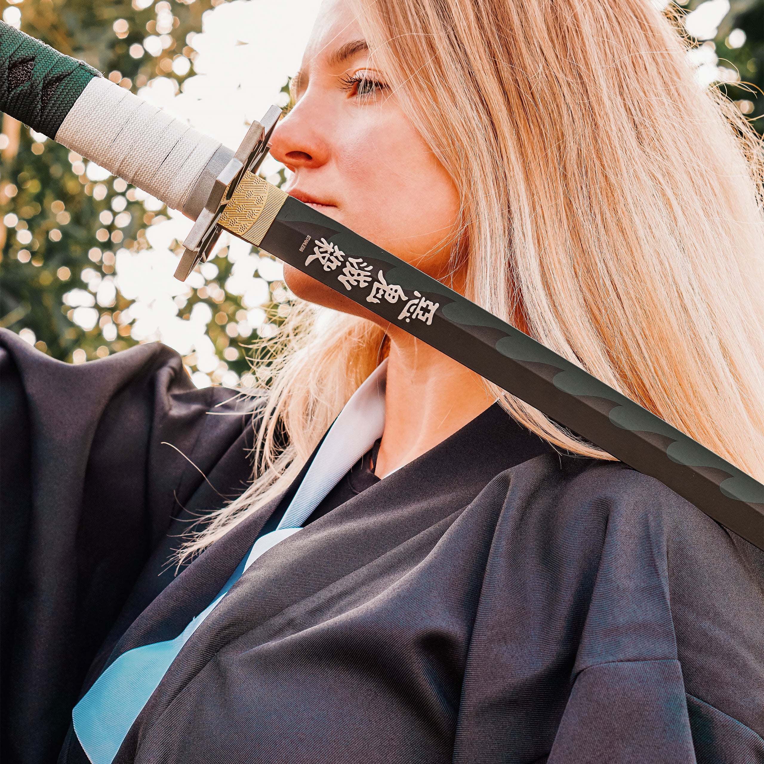 Product image Sanemi Katana Replica with Saya for Demon Slayer Fans