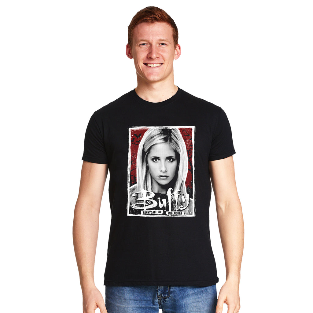 Immagine del prodotto T-shirt da cacciatrice di vampiri per fan di Buffy nera
