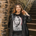 Immagine del prodotto T-shirt da cacciatrice di vampiri per fan di Buffy nera