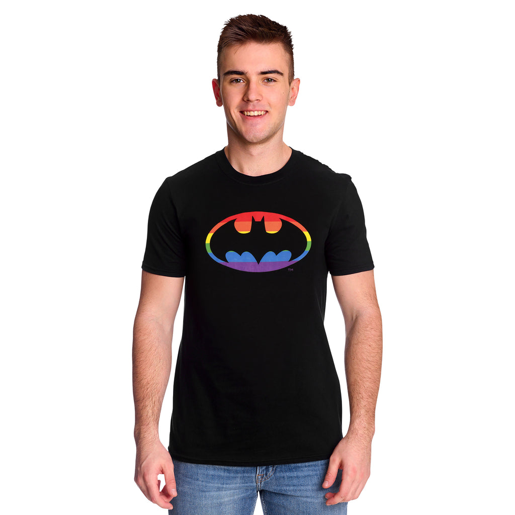 Immagine del prodotto Batman - T-shirt con logo Pride nera