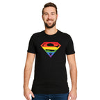 Immagine del prodotto Superman - T-shirt nera con logo Pride