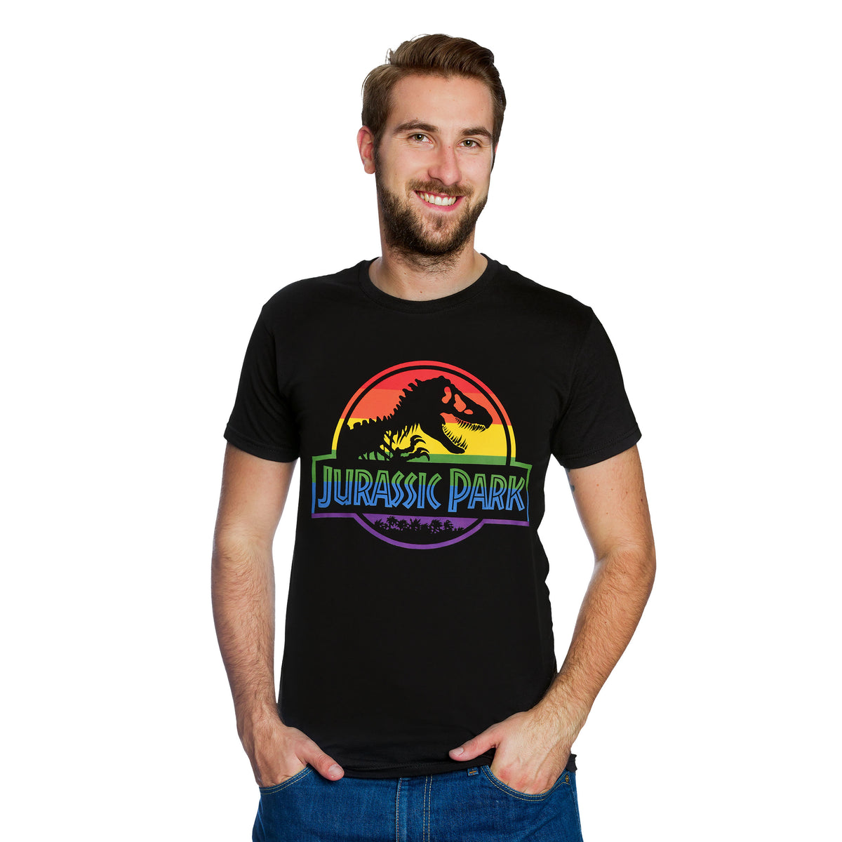 Immagine del prodotto Jurassic Park - T-shirt con logo Pride nera