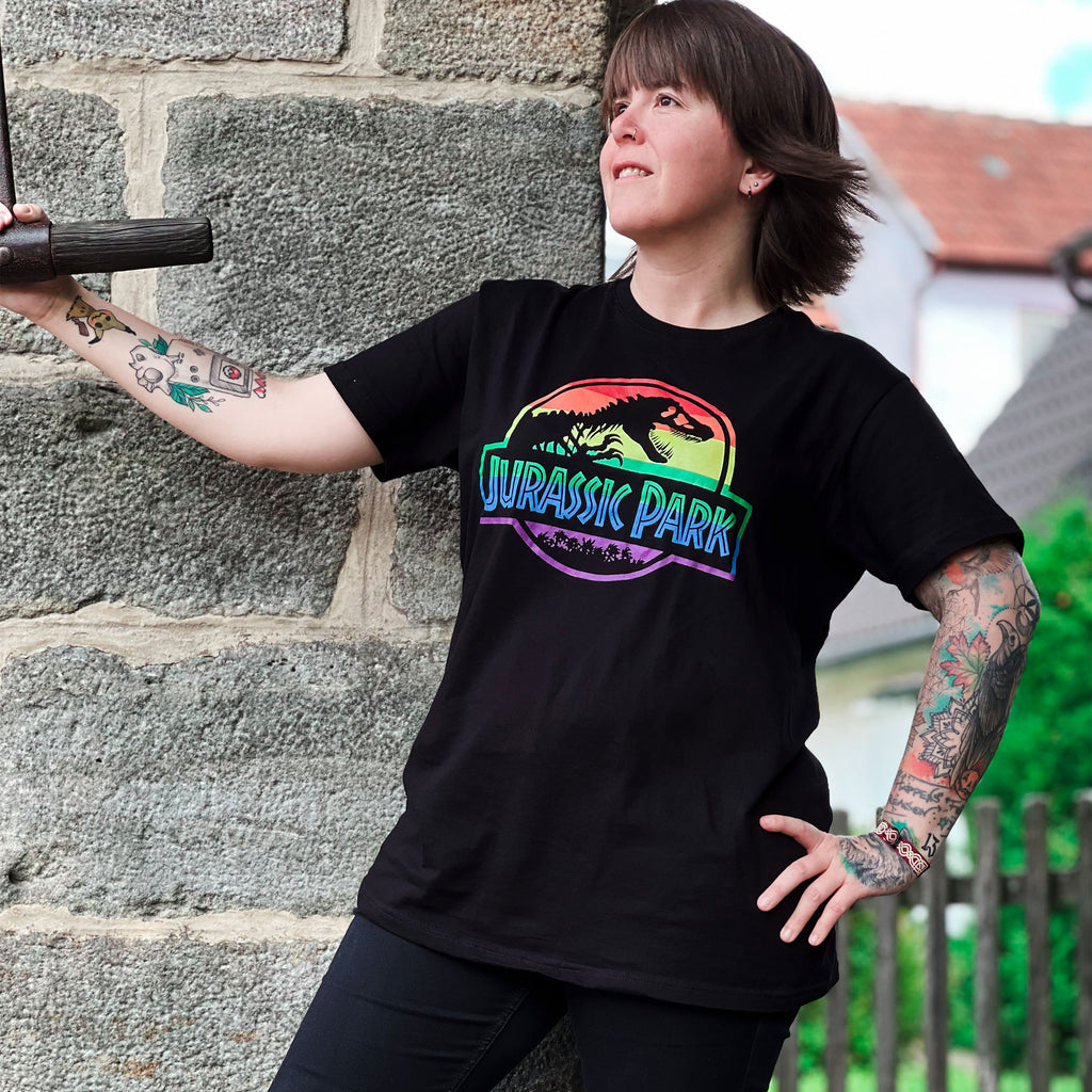 Immagine del prodotto Jurassic Park - T-shirt con logo Pride nera