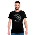 Immagine del prodotto Witcher - T-shirt con medaglione di lupo nero